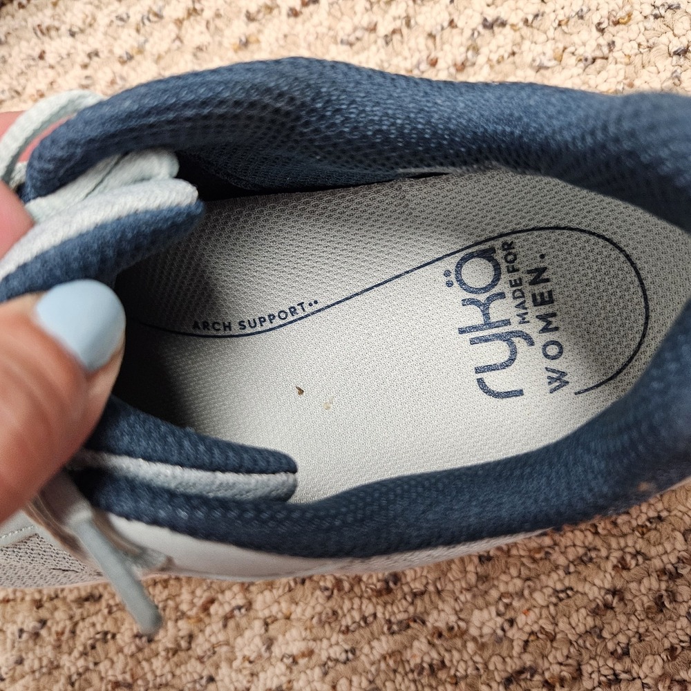 Ryka Women's Max Cushion Mesh Washable Sneakers-Glide Ether Blue - 9W - Picture 4 of 9